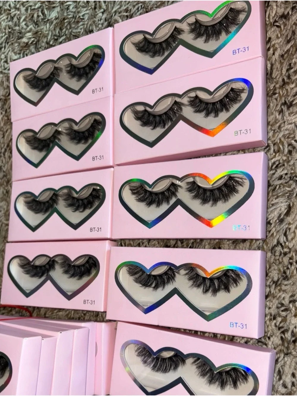 27 Pairs Dramatic Black Faux Mink Lashes - Women Accessories Lash Bundle